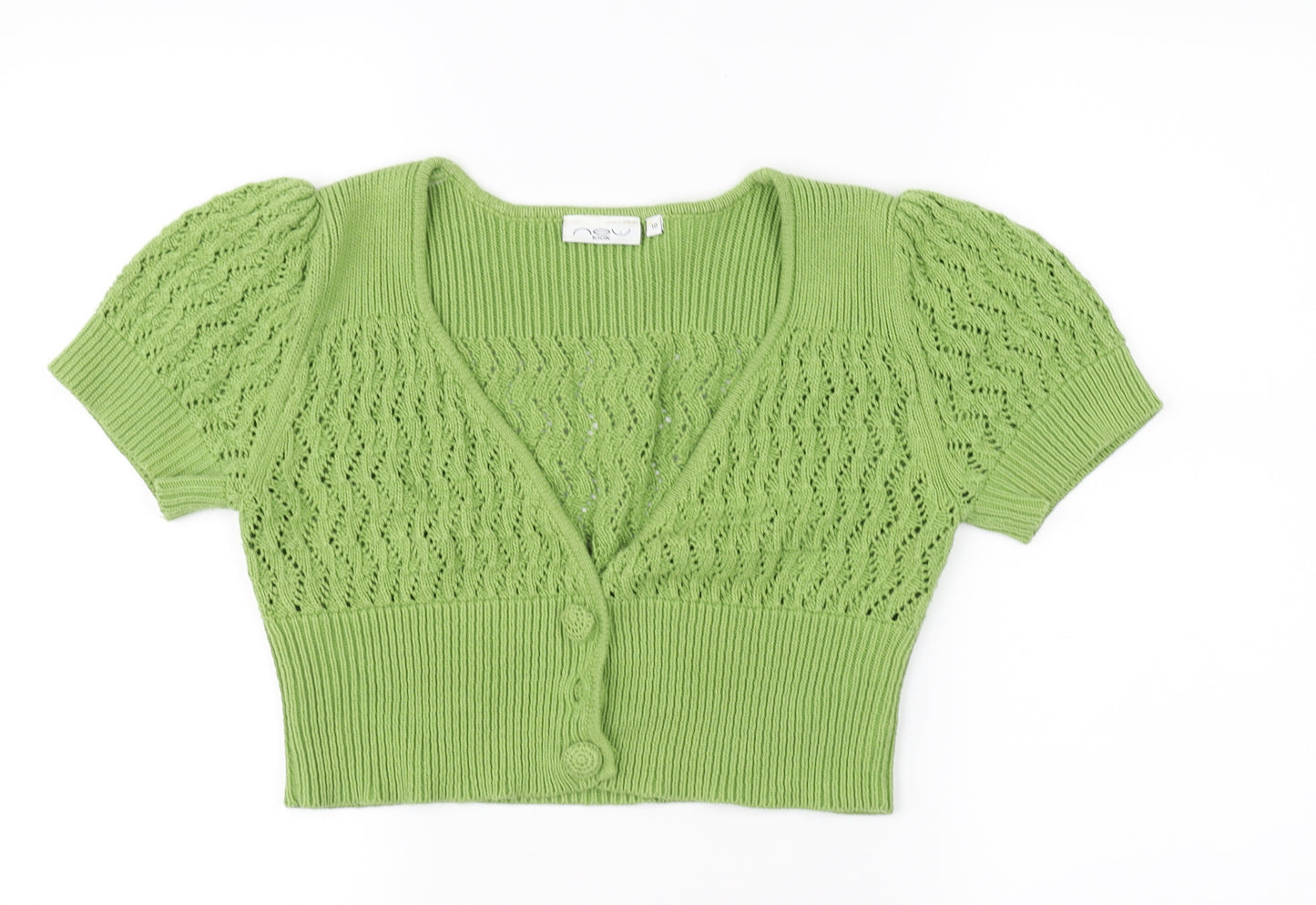 New Look Womens Green   Cardigan Jumper Size 10