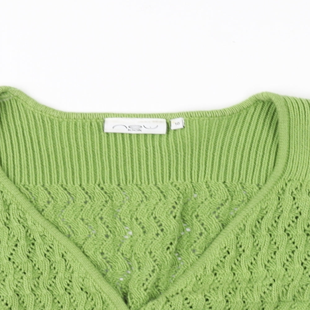 New Look Womens Green   Cardigan Jumper Size 10