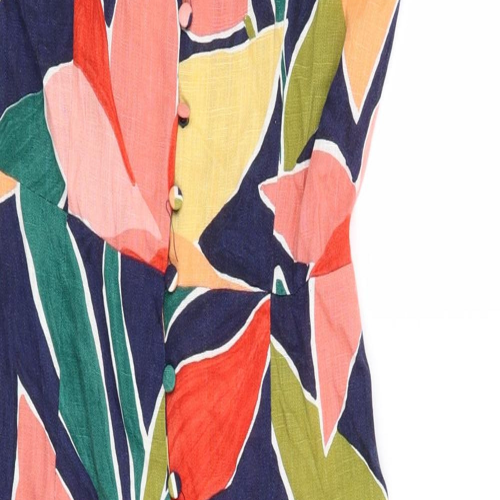 Oysho Womens Red Floral  Slip Dress  Size M