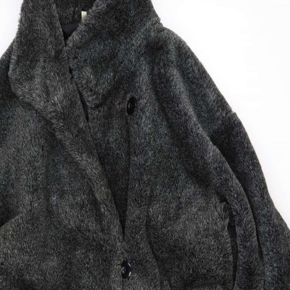 Preworn Womens Grey   Overcoat Cape Size L