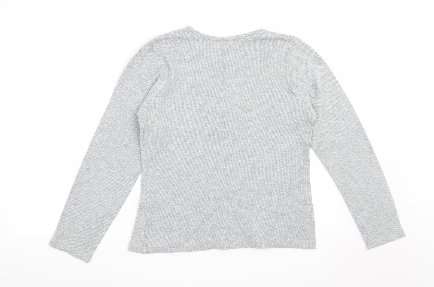 George Womens Grey   Top Pyjama Top Size 12  - Christmas Penguin