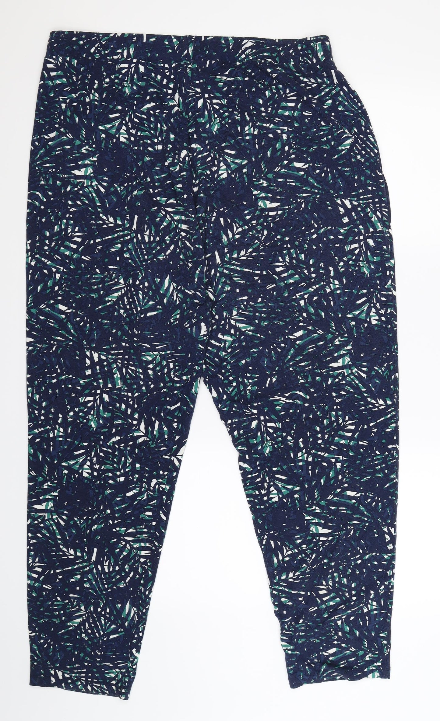 Marks and Spencer Womens Blue Floral  Cami Lounge Pants Size 18