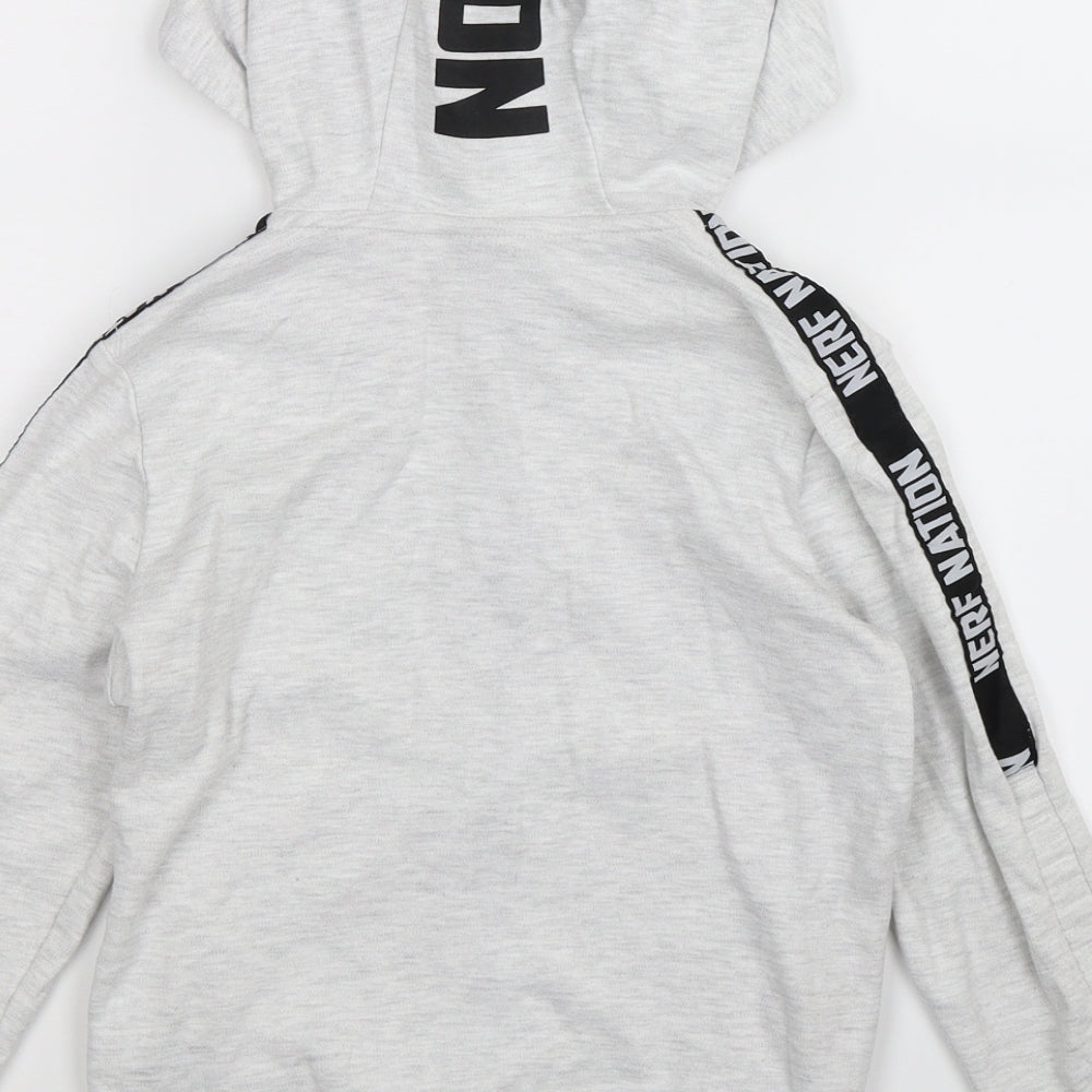 NERF Boys Grey   Full Zip Hoodie Size 7-8 Years