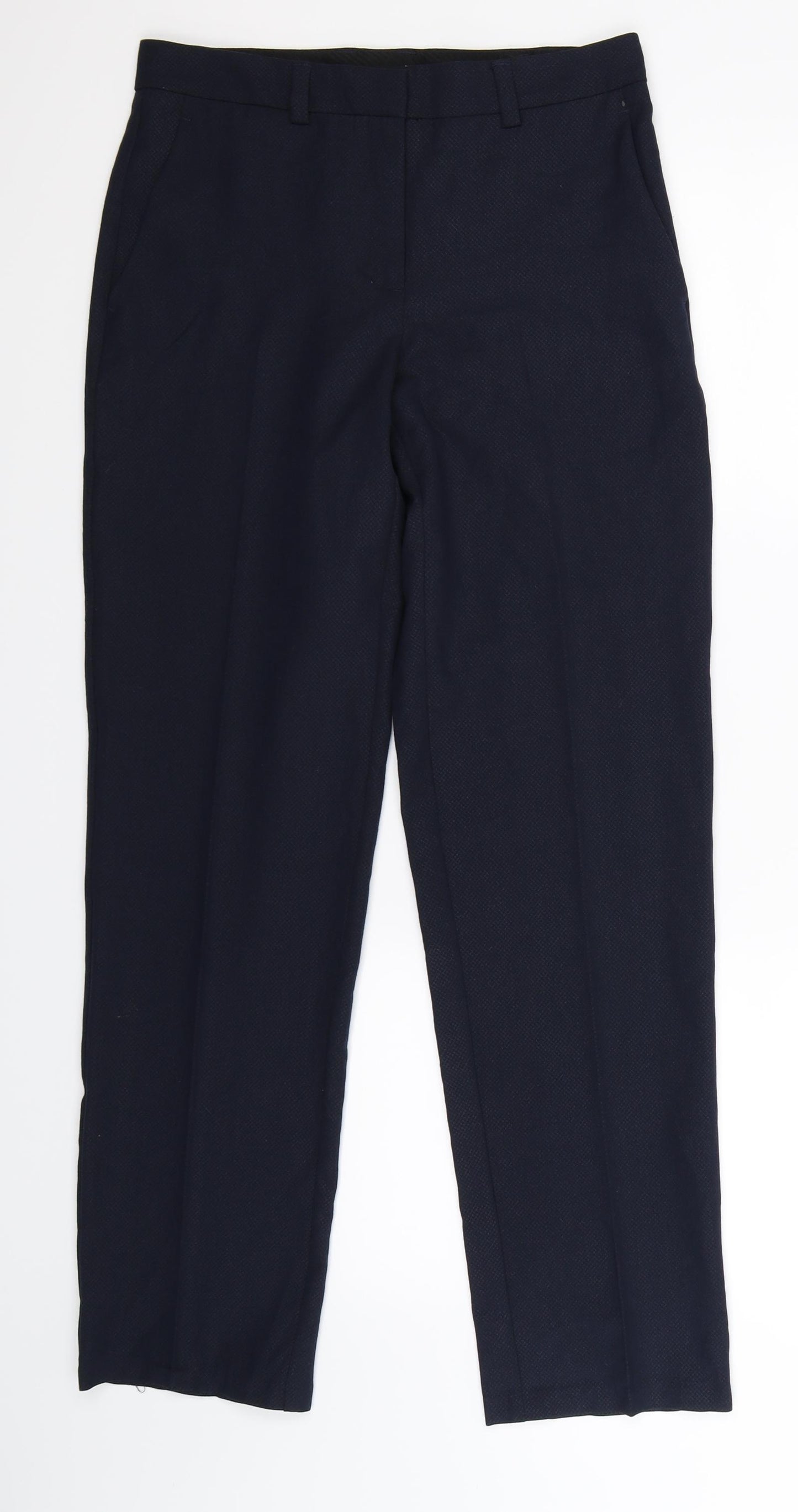 Preworn Womens Blue   Dress Pants Trousers Size 8 L30 in