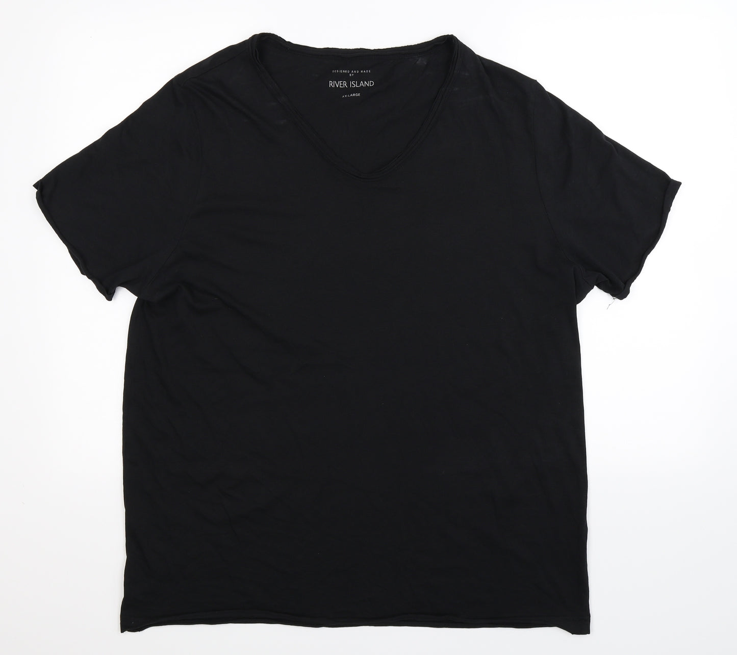 River Island Mens Black    T-Shirt Size 2XL