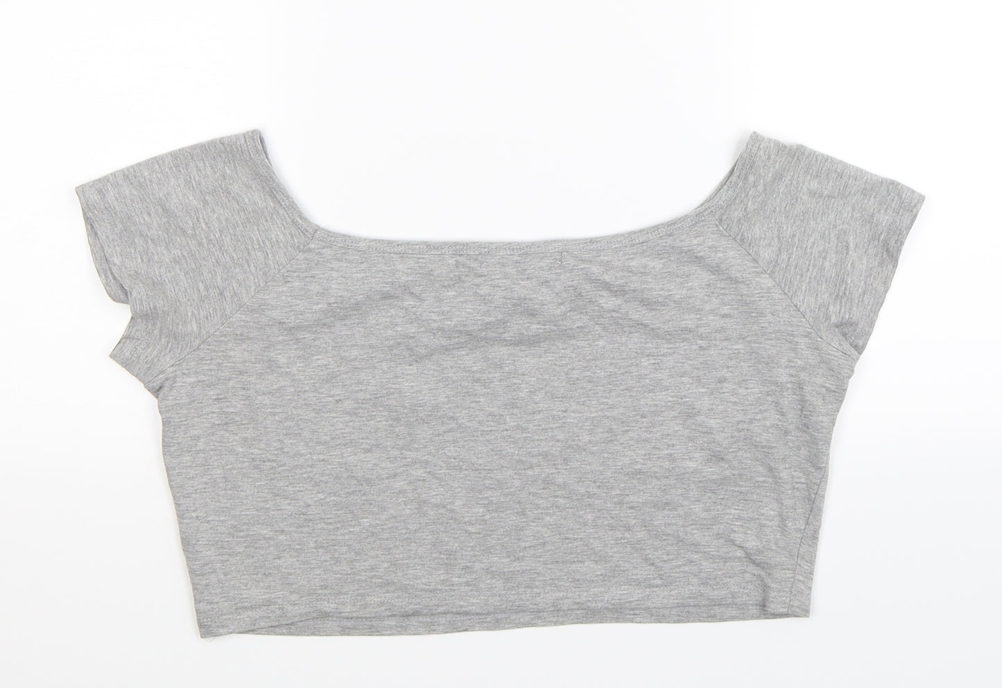 Atmosphere Womens Grey   Cropped T-Shirt Size 16