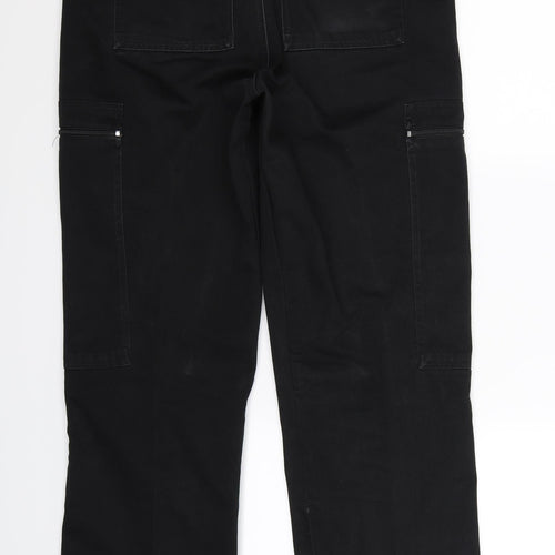 Cosalt Mens Black  Denim Bootcut Jeans Size 32 L32 in