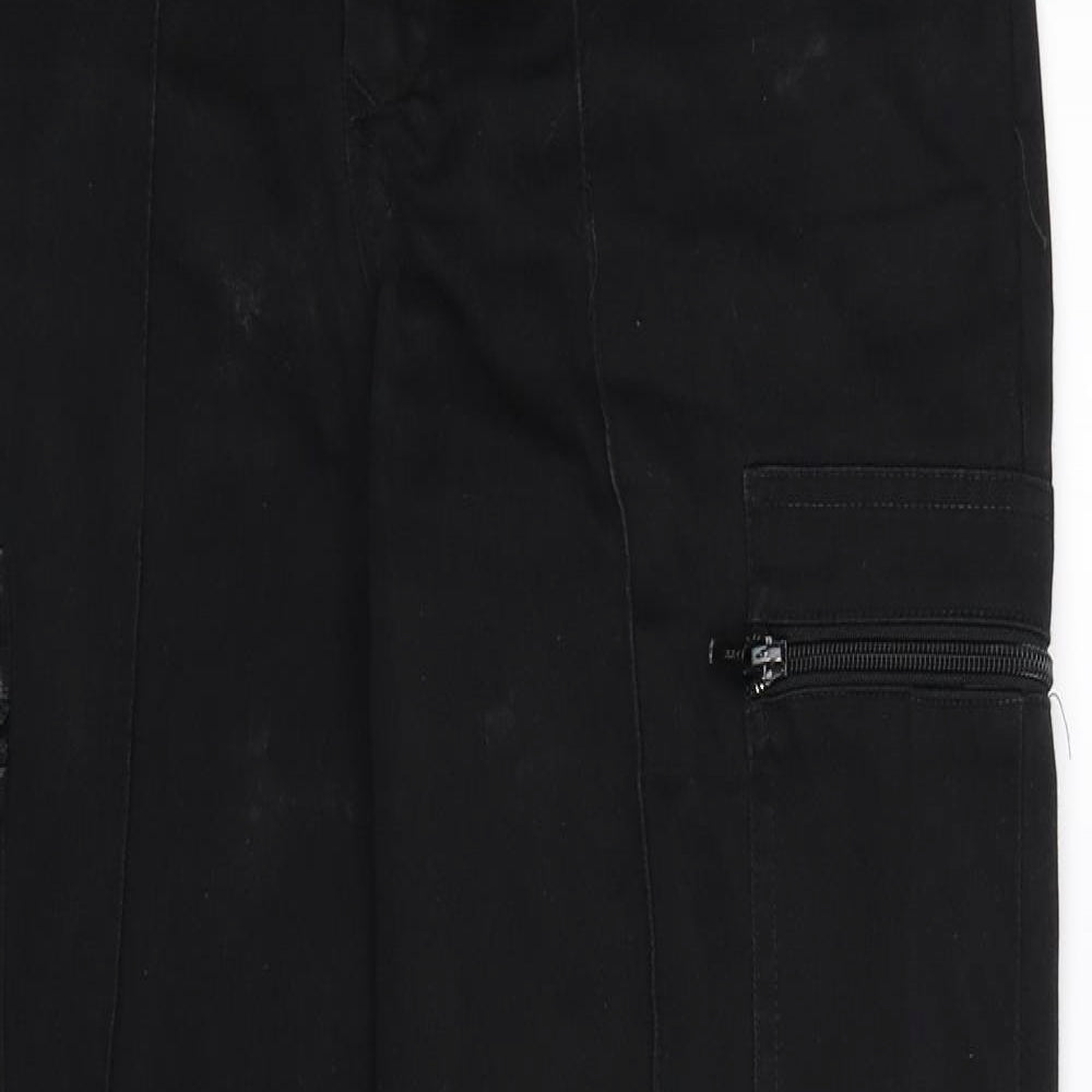Cosalt Mens Black  Denim Bootcut Jeans Size 32 L32 in