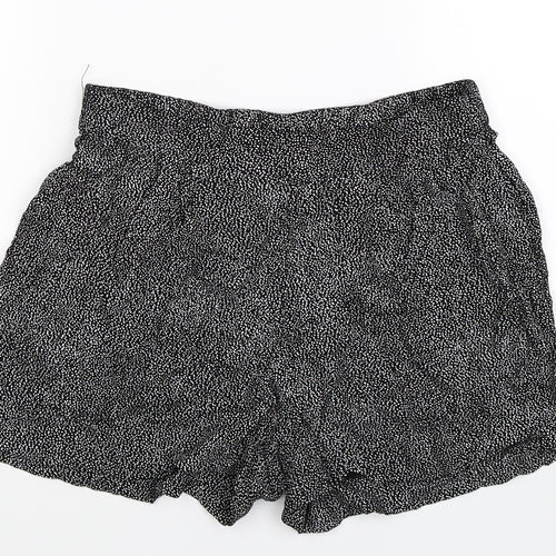 H&M Womens Black   Hot Pants Shorts Size 10