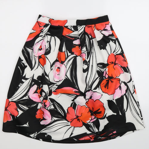 Roman Womens Multicoloured Floral  Pleated Skirt Size 12