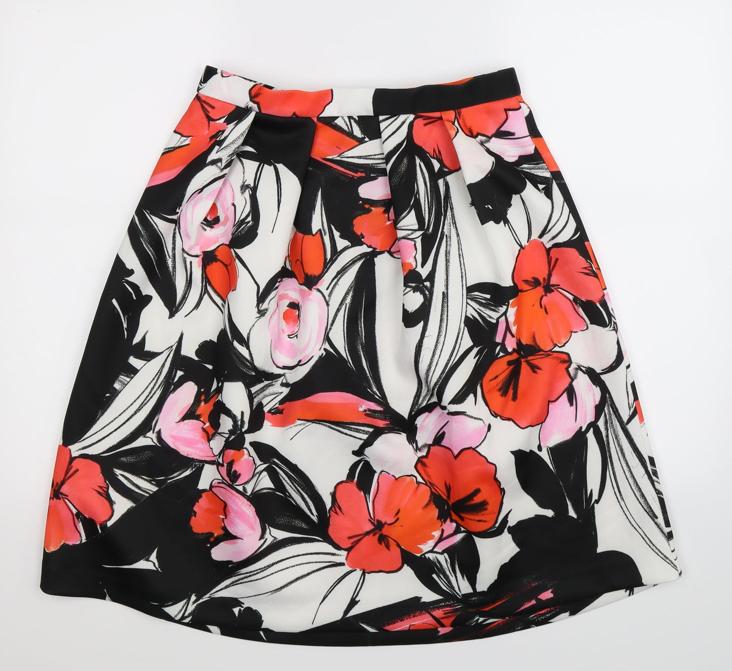 Roman Womens Multicoloured Floral  Pleated Skirt Size 12