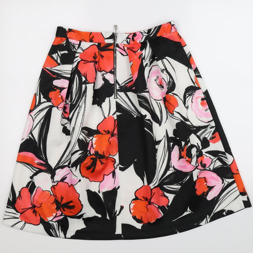 Roman Womens Multicoloured Floral  Pleated Skirt Size 12