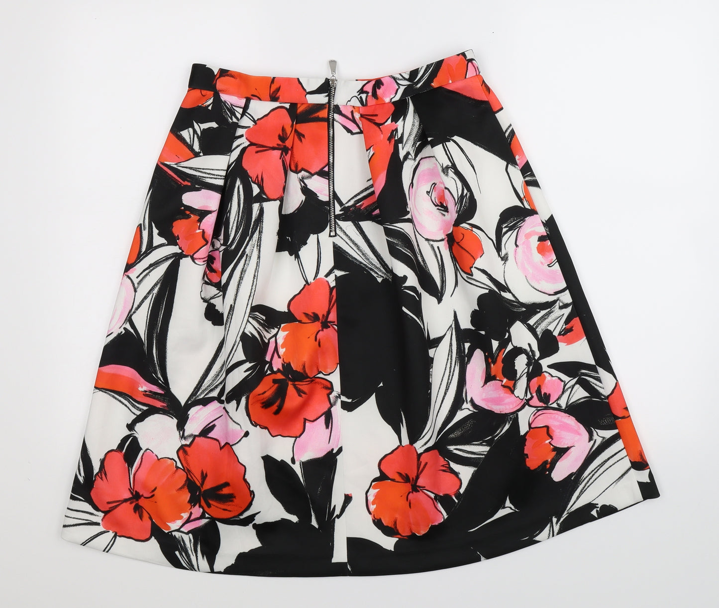 Roman Womens Multicoloured Floral  Pleated Skirt Size 12