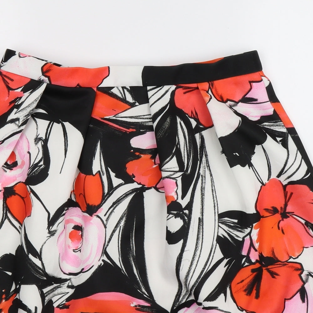 Roman Womens Multicoloured Floral  Pleated Skirt Size 12