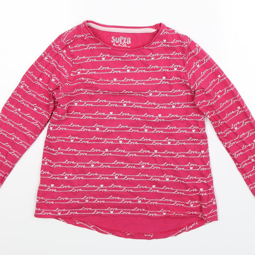 F&F Girls Pink   Basic T-Shirt Size 6-7 Years