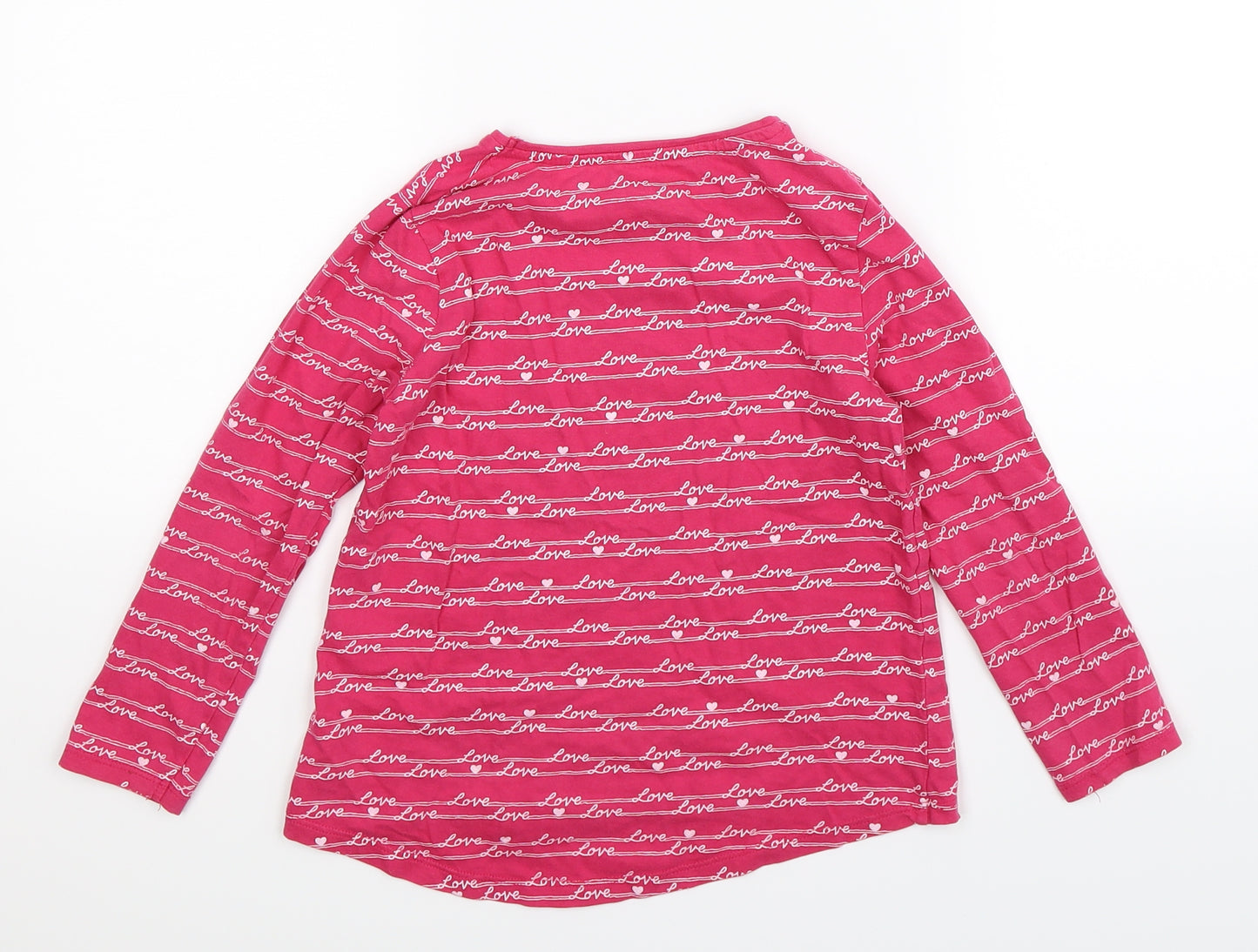 F&F Girls Pink   Basic T-Shirt Size 6-7 Years