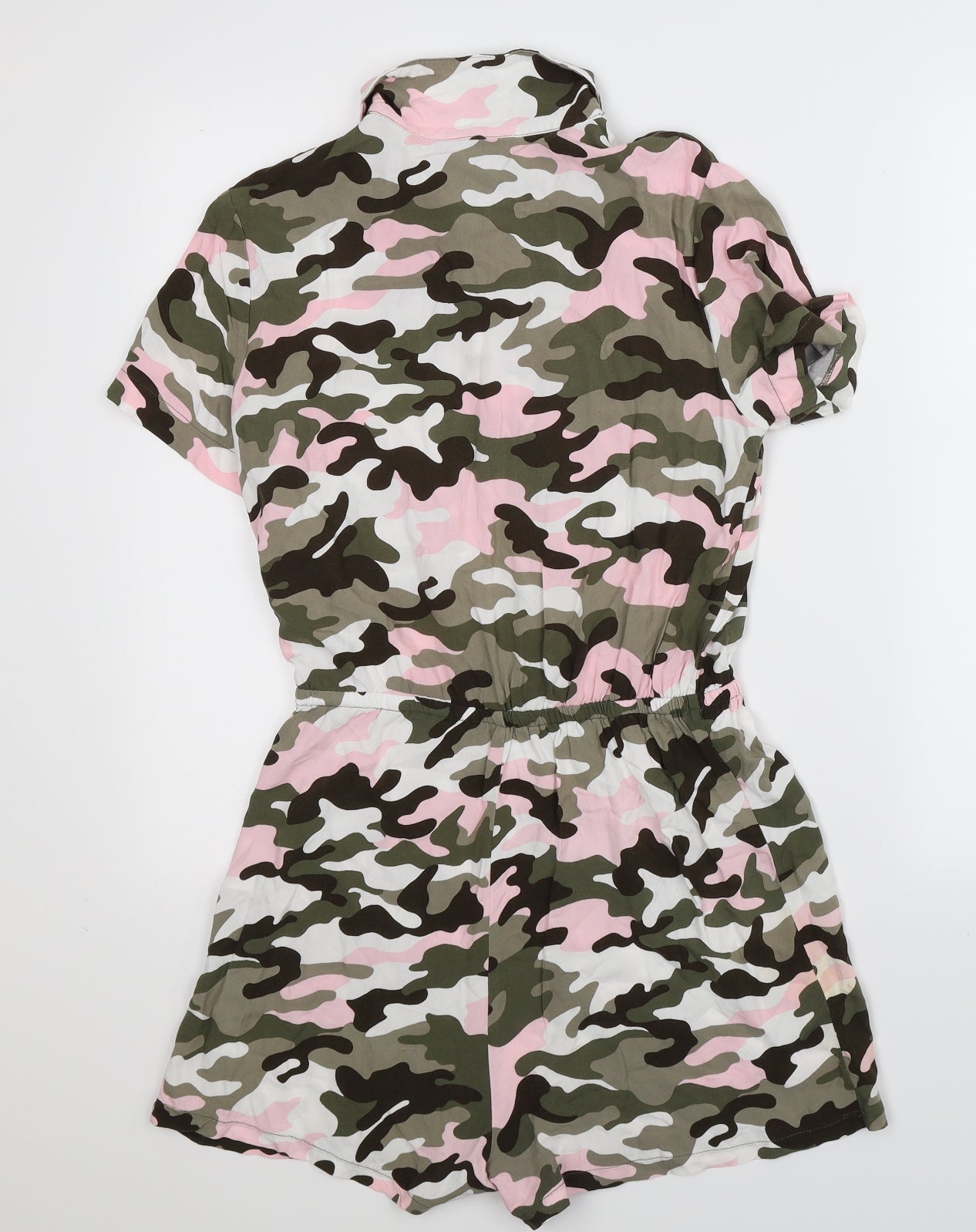 New Look Girls Multicoloured Camouflage  Playsuit One-Piece Size 14 Years