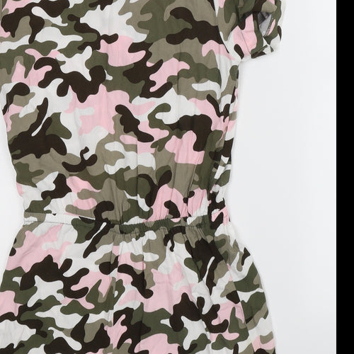 New Look Girls Multicoloured Camouflage  Playsuit One-Piece Size 14 Years