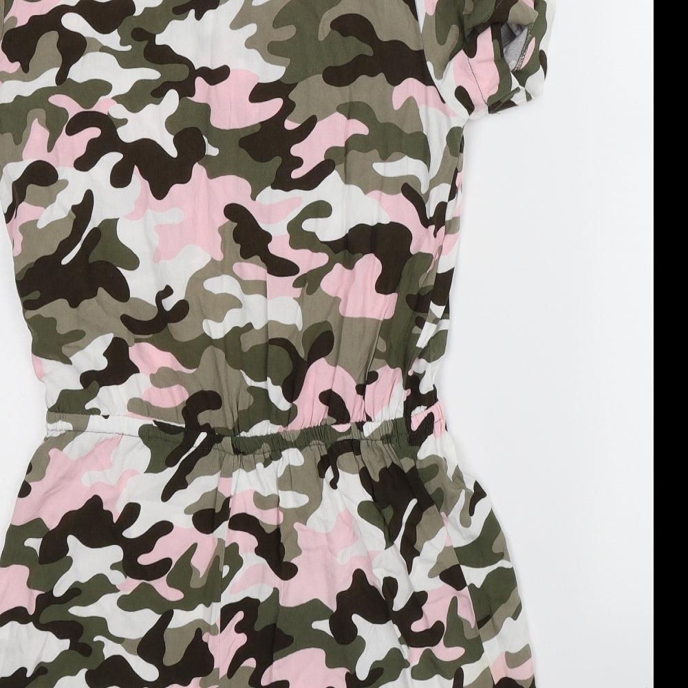 New Look Girls Multicoloured Camouflage  Playsuit One-Piece Size 14 Years