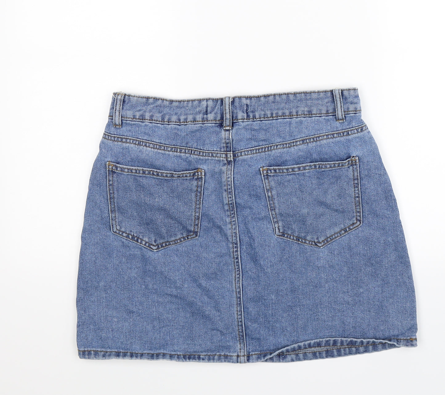 Denim Co Womens Blue  Denim A-Line Skirt Size 12