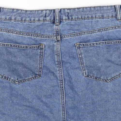 Denim Co Womens Blue  Denim A-Line Skirt Size 12