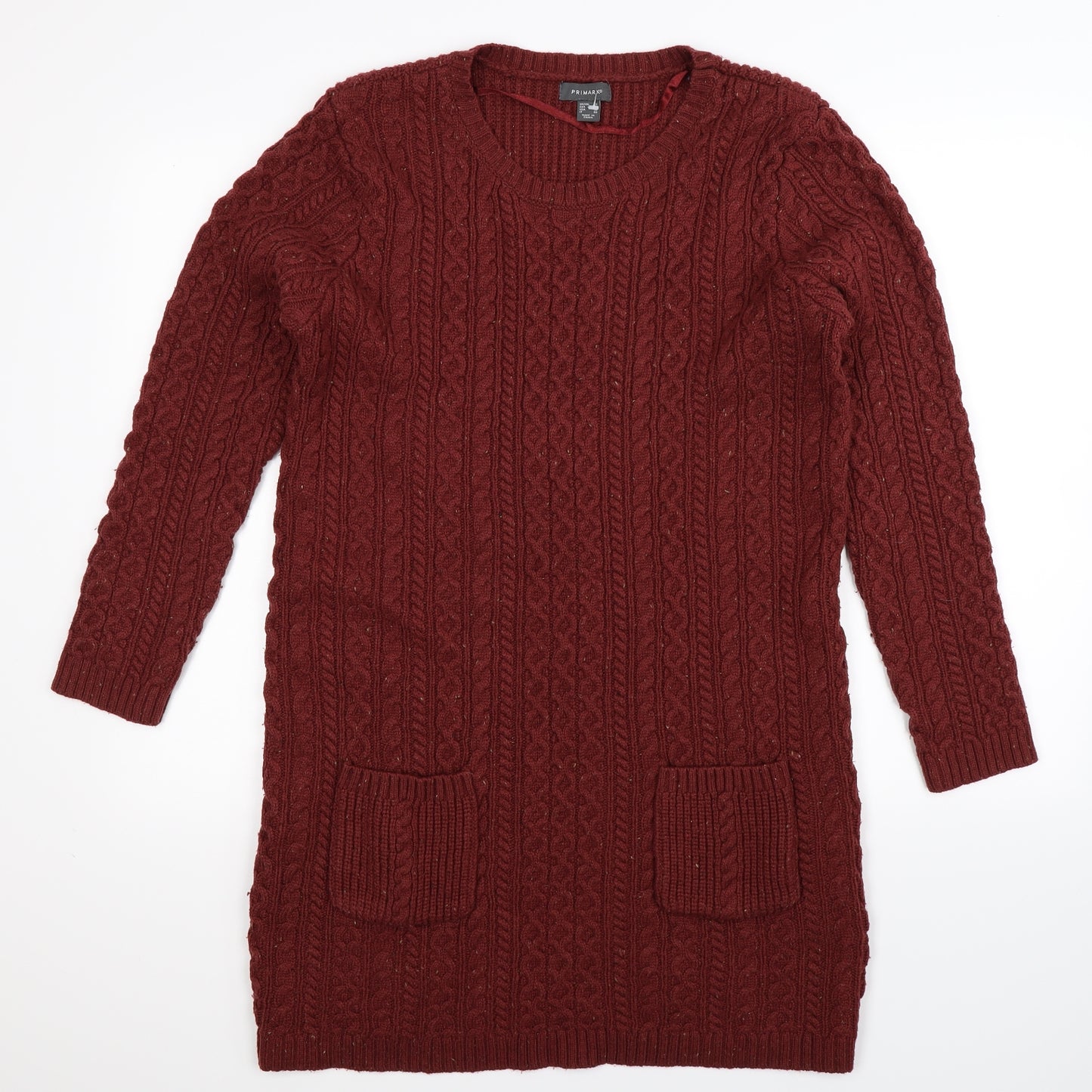 Primark Womens Brown  Knit Jumper Dress  Size 18