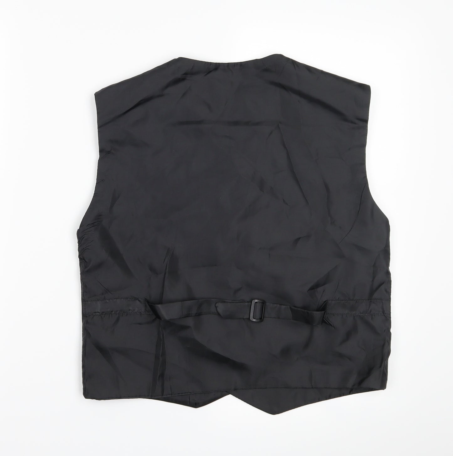 Preworn Boys Black   Jacket Waistcoat Size 13 Years