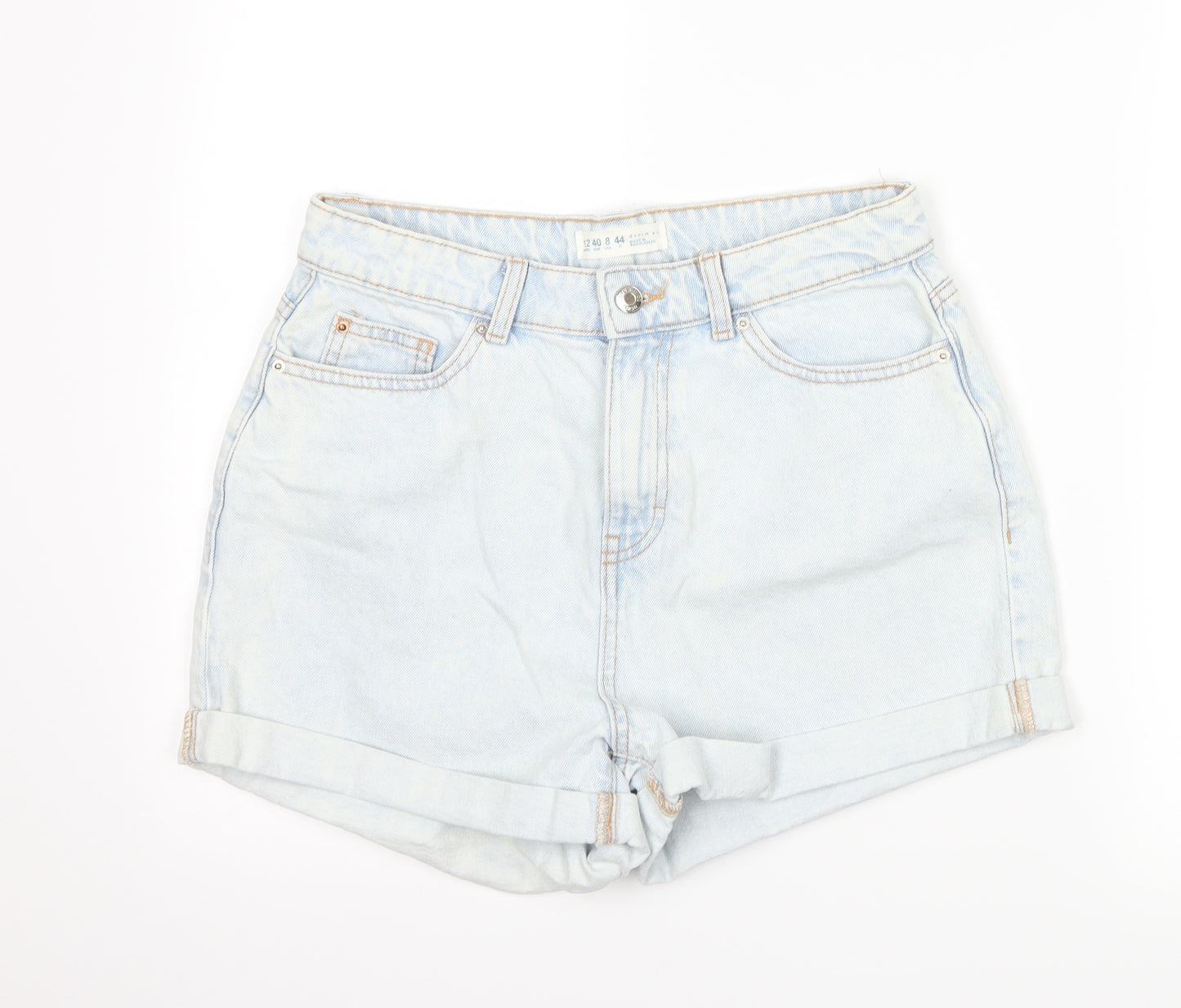 denim co Womens Blue  Denim Mom Shorts Size 12