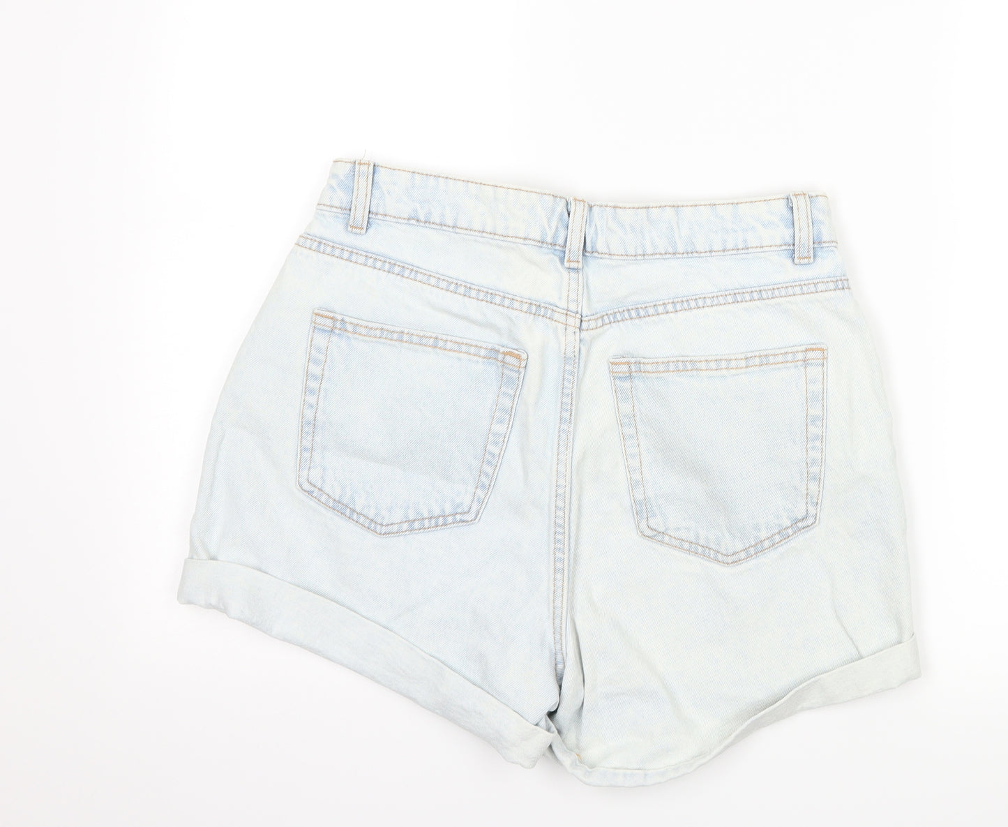 denim co Womens Blue  Denim Mom Shorts Size 12