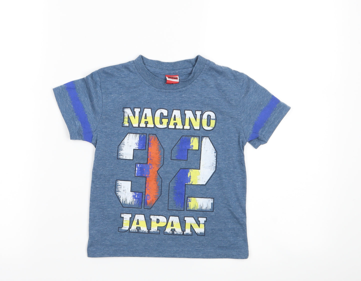 Preworn Boys Blue   Basic T-Shirt Size 4 Years  - nagano 32 japan