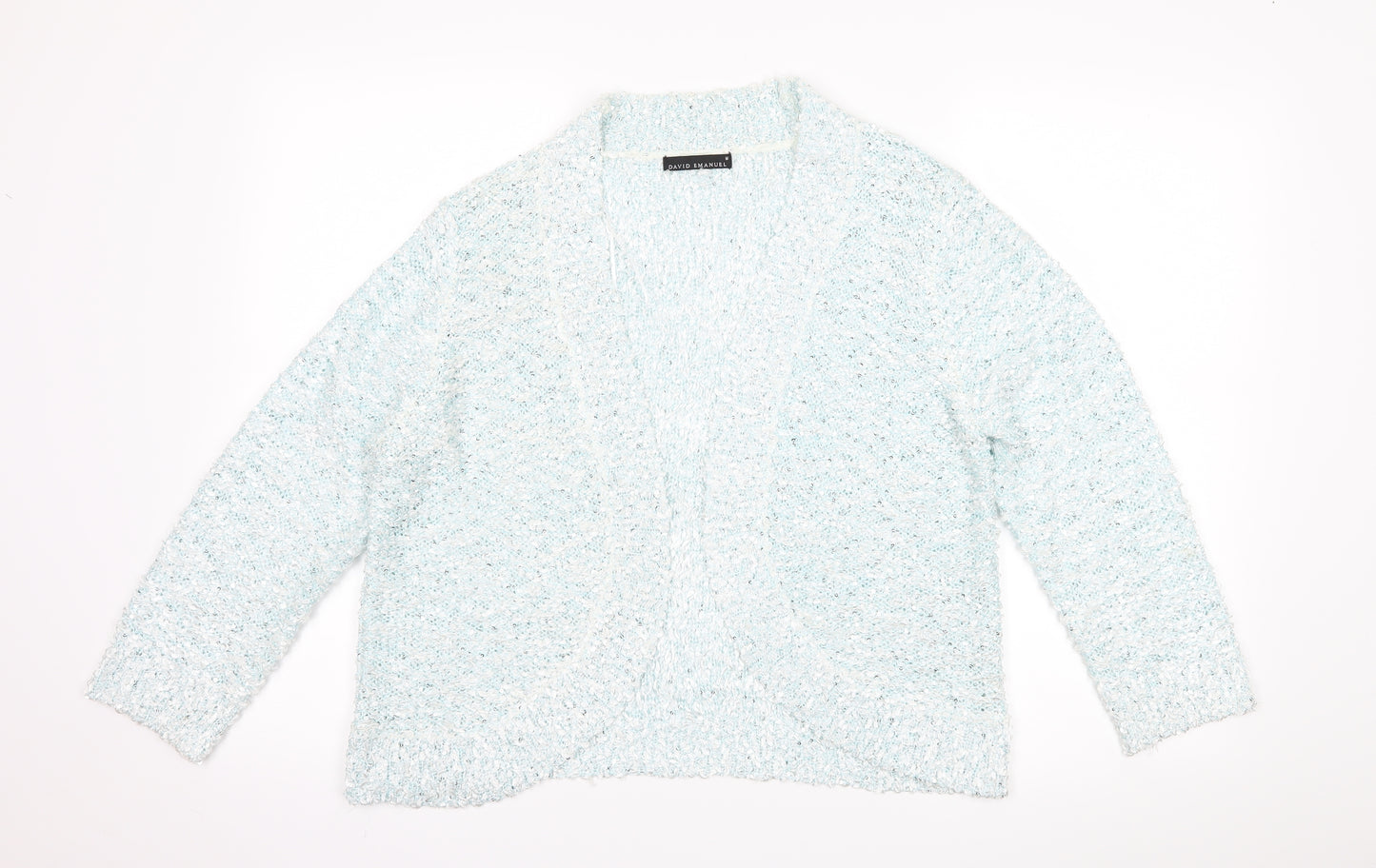 David Emanuel Womens Blue   Cardigan Jumper Size M