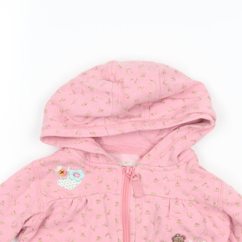 NEXT Girls Pink Floral  Jacket  Size 18-24 Months