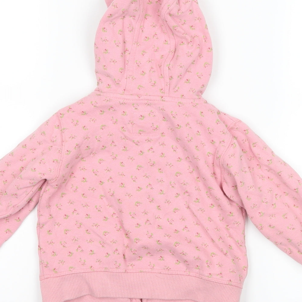 NEXT Girls Pink Floral  Jacket  Size 18-24 Months