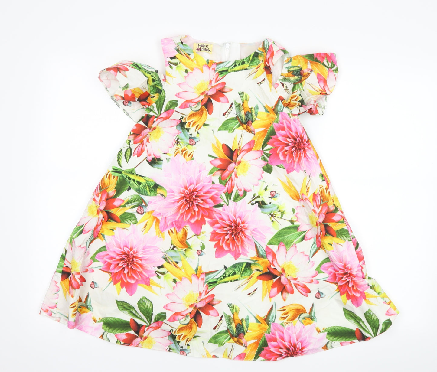matildas wardrobe Girls White Floral  A-Line  Size 8 Years