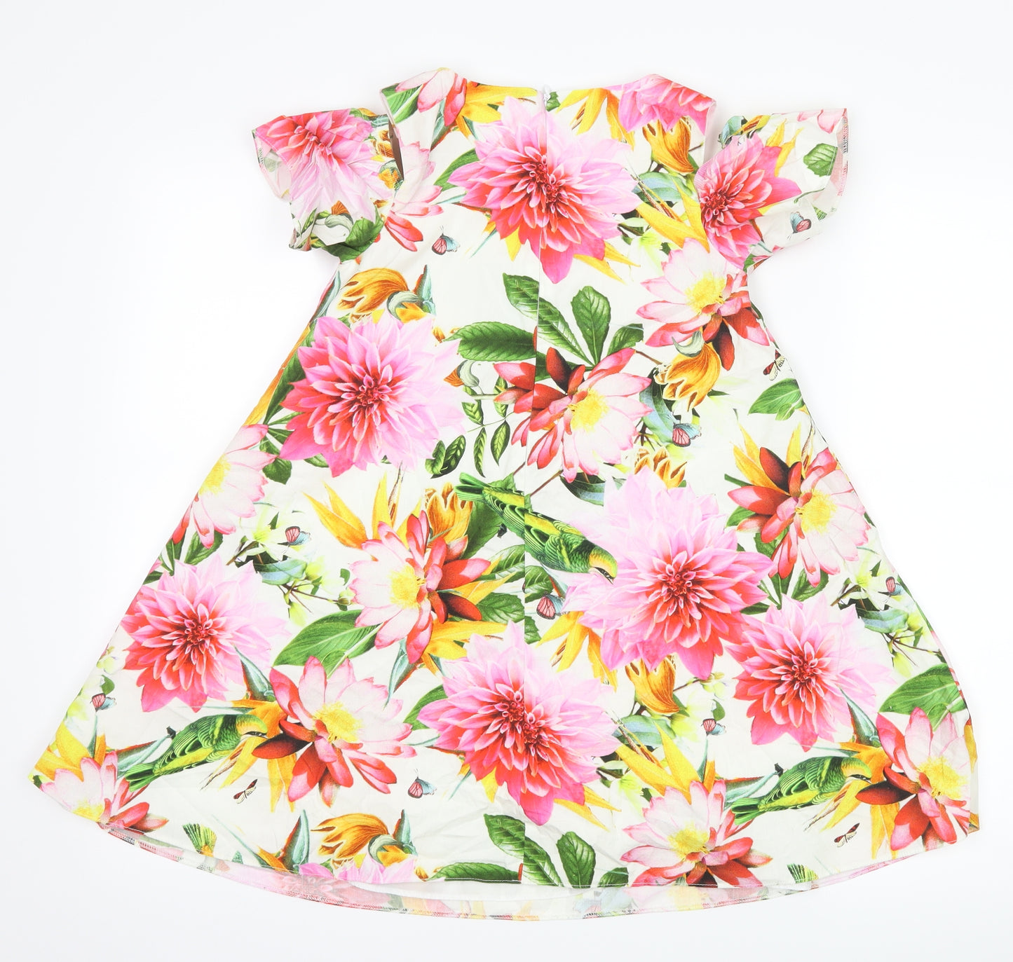 matildas wardrobe Girls White Floral  A-Line  Size 8 Years