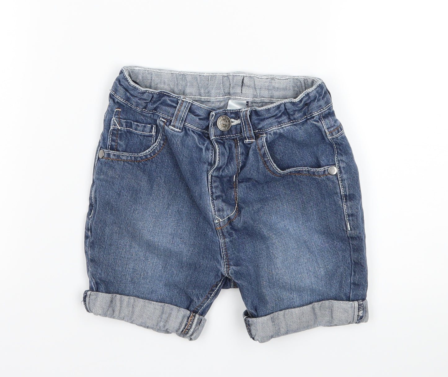 George Boys Blue  Denim Bermuda Shorts Size 2-3 Years