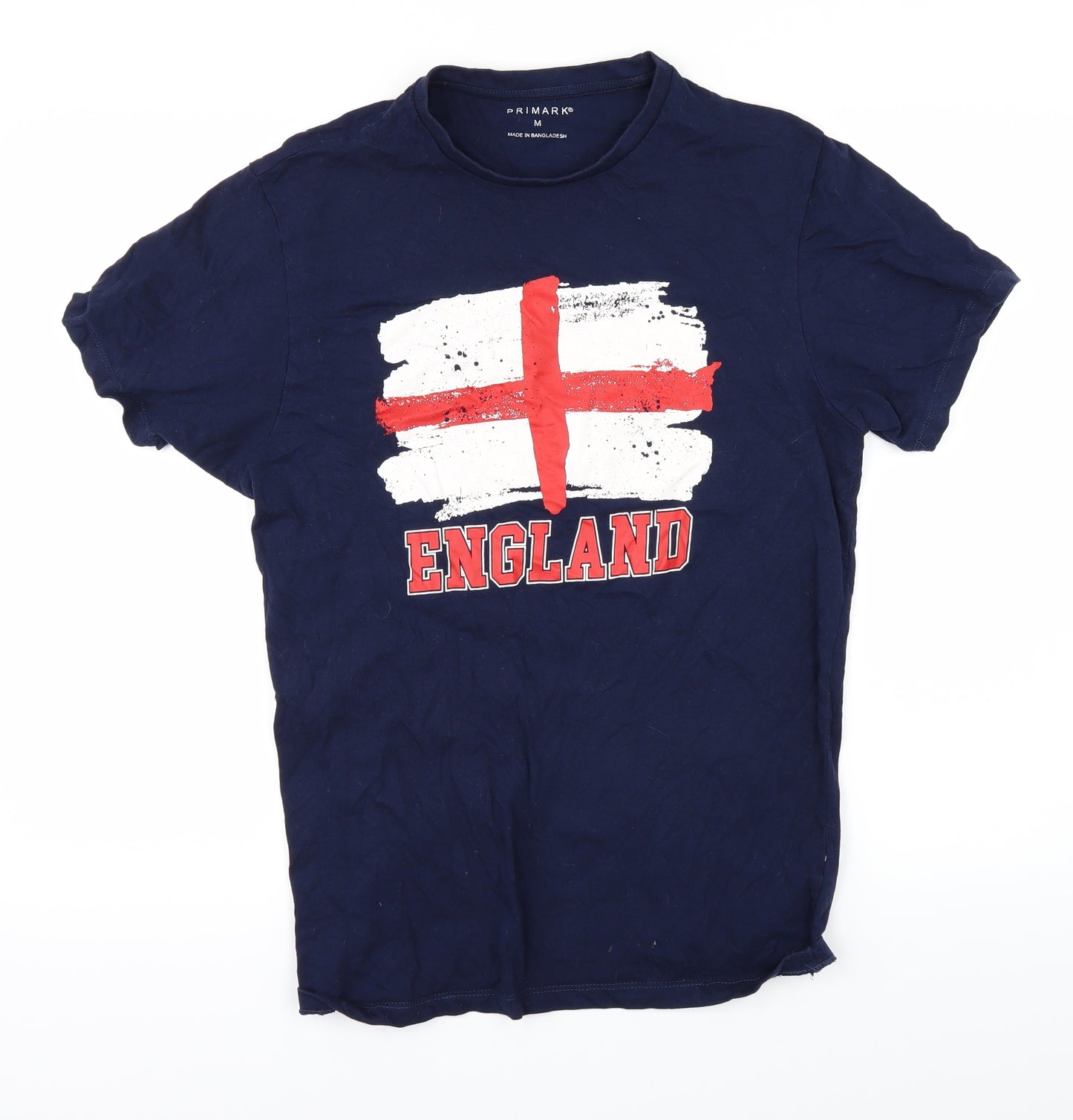 Primark Mens Blue    T-Shirt Size M  - England