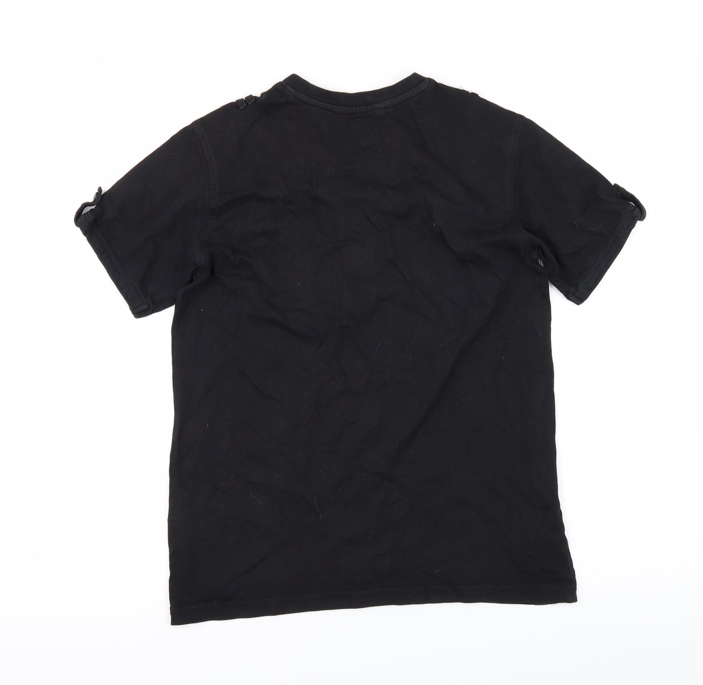George Boys Black   Basic T-Shirt Size 10-11 Years
