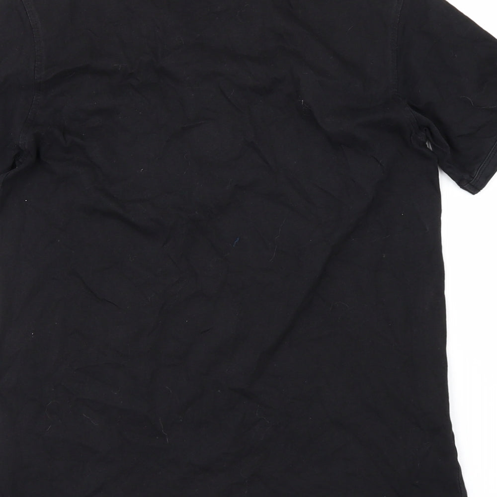 George Boys Black   Basic T-Shirt Size 10-11 Years