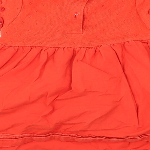 NEXT Girls Orange   Fit & Flare  Size 3-6 Months