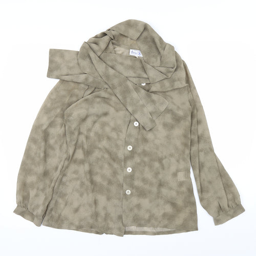 Donna Womens Green   Basic Blouse Size 12