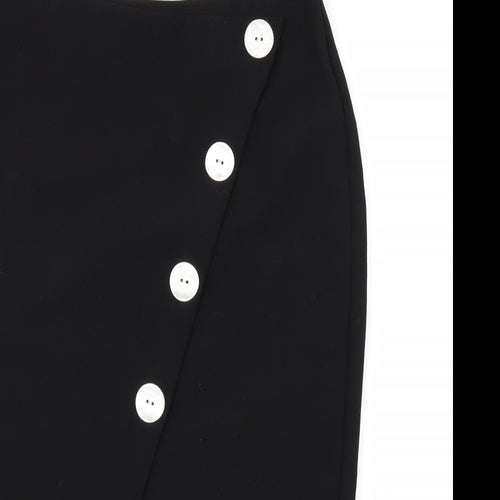 F&F Womens Black   A-Line Skirt Size 10