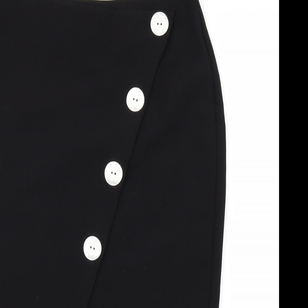F&F Womens Black   A-Line Skirt Size 10