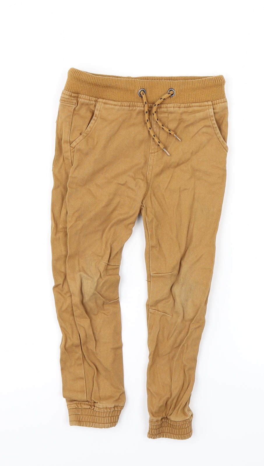 Preworn Boys Brown   Chino Trousers Size 3-4 Years