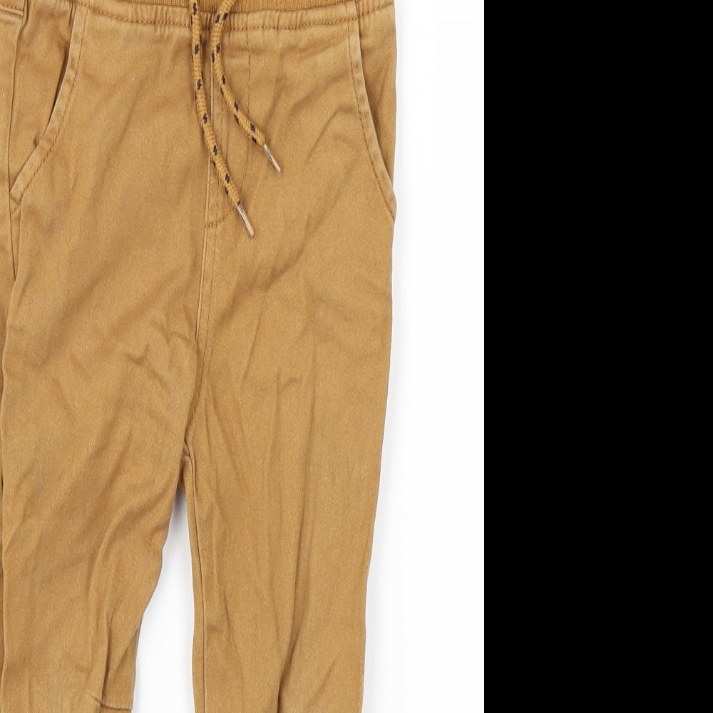Preworn Boys Brown   Chino Trousers Size 3-4 Years