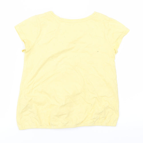 Nutmeg Girls Yellow   Basic T-Shirt Size 8-9 Years