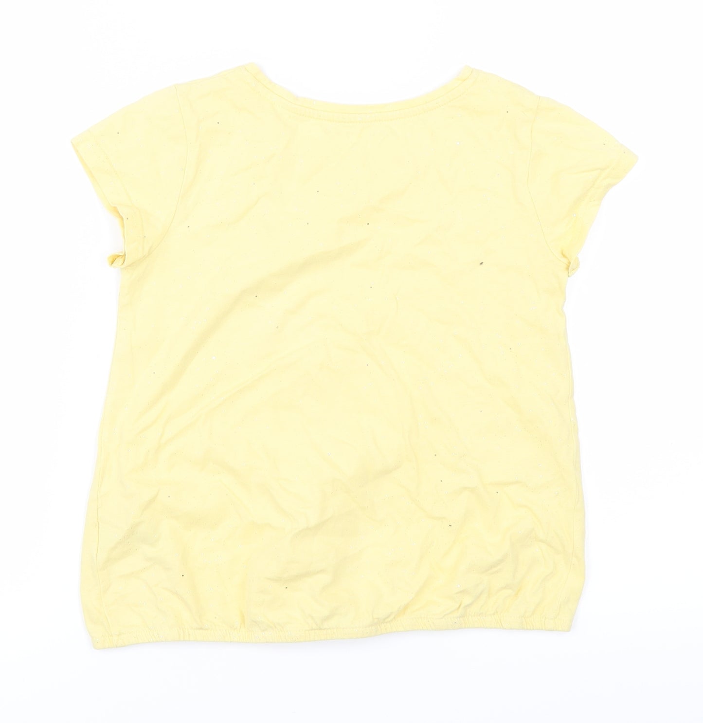 Nutmeg Girls Yellow   Basic T-Shirt Size 8-9 Years
