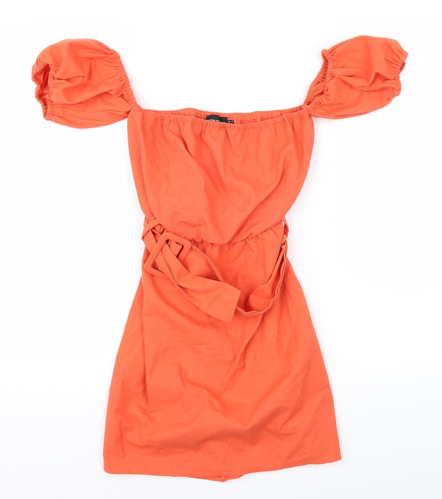 PRETTYLITTLETHING Womens Orange   A-Line  Size 4