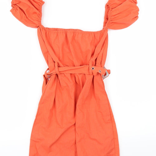 PRETTYLITTLETHING Womens Orange   A-Line  Size 4