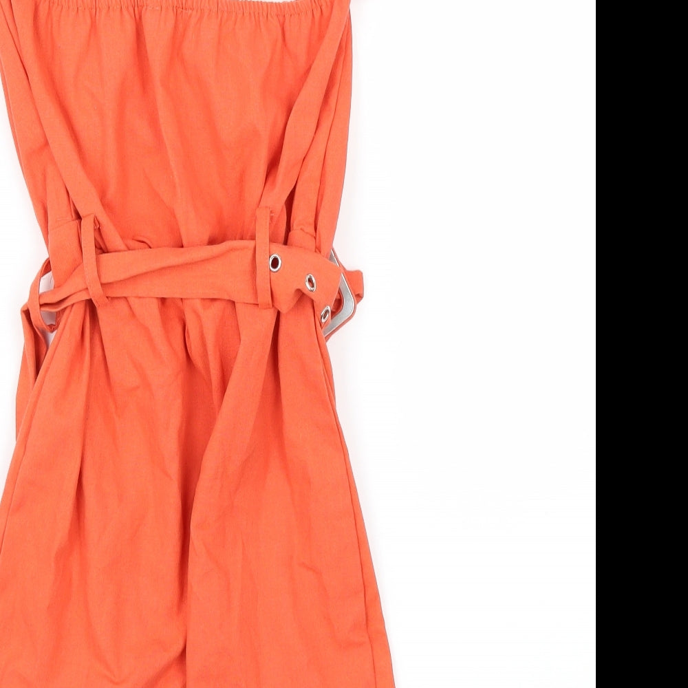 PRETTYLITTLETHING Womens Orange   A-Line  Size 4